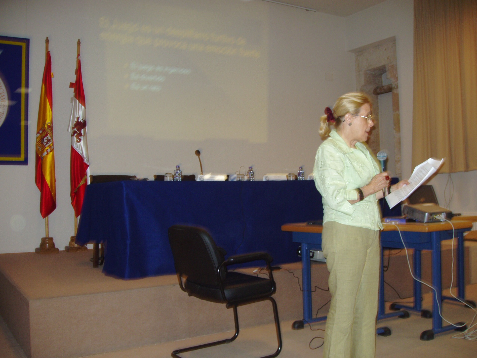 Em la Universidad de Segovia. 2004